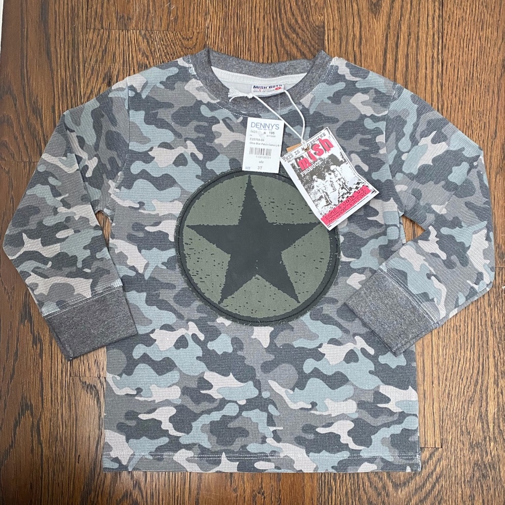 Mish Boys Army Shirt size 3